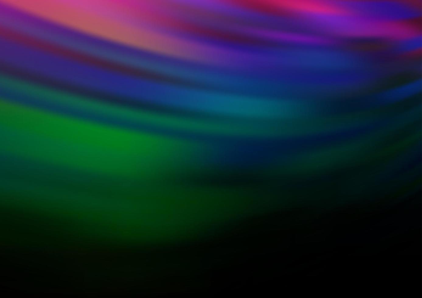 Dark Multicolor, Rainbow vector blurred bright template.