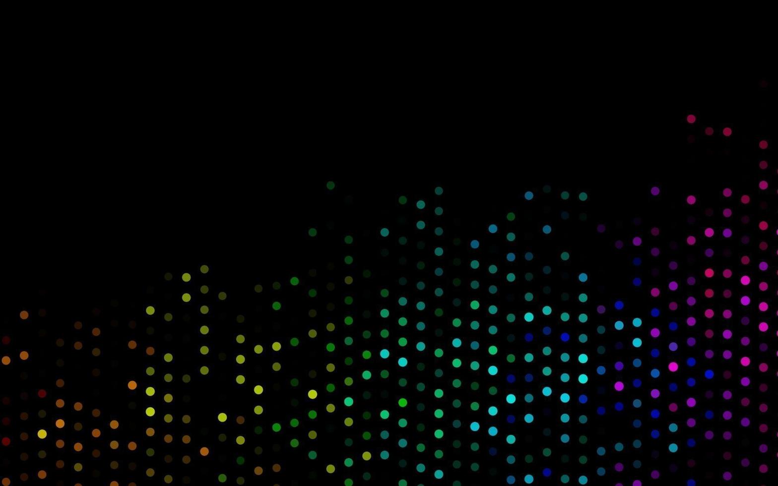 Dark Multicolor, Rainbow vector cover with spots.