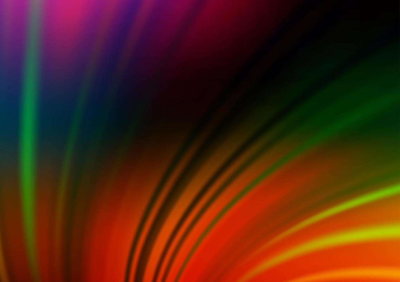 Dark Multicolor, Rainbow vector glossy abstract background.