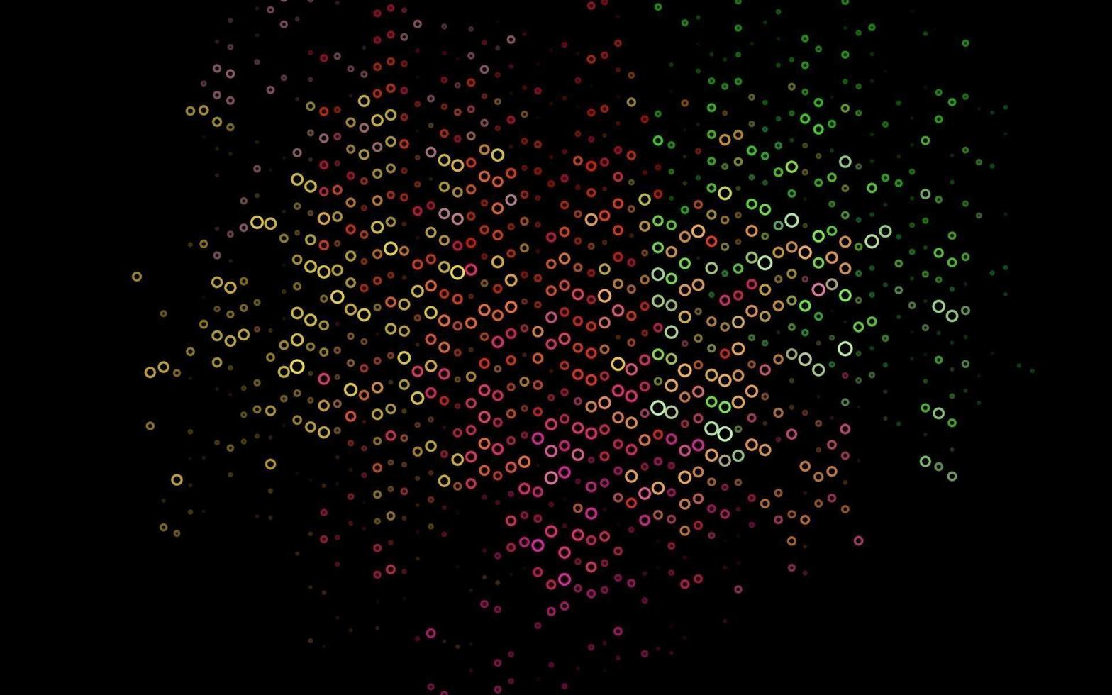 Light Multicolor, Rainbow vector pattern with spheres.