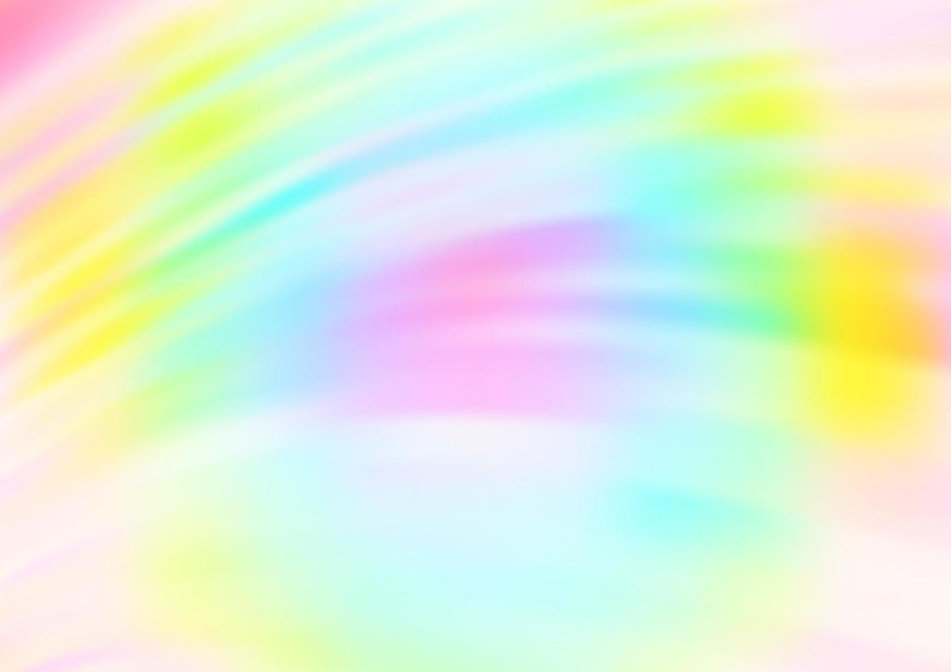 Fondo de vector de arco iris multicolor claro con formas de lámpara.