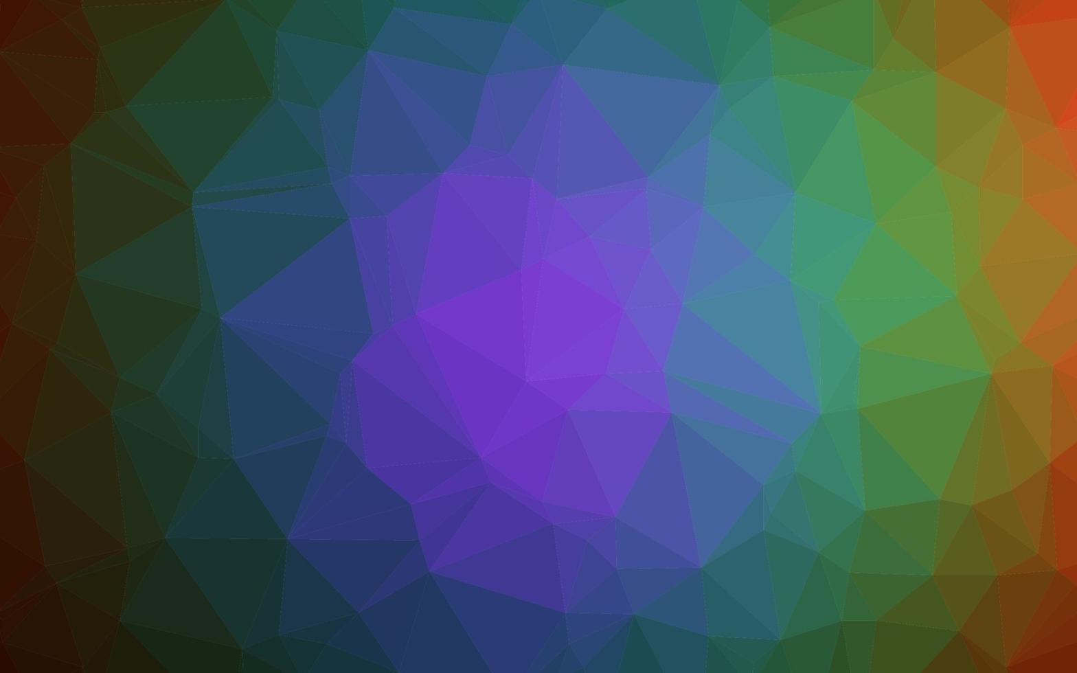 Dark Multicolor, Rainbow vector triangle mosaic texture.