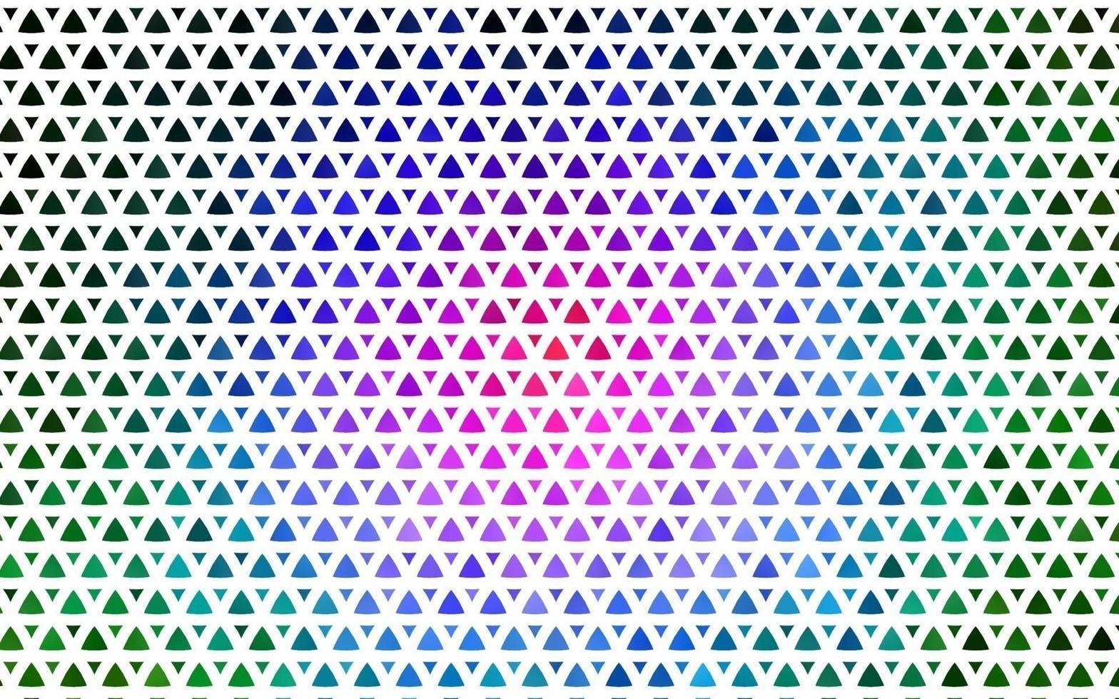 Light Multicolor, Rainbow vector seamless background with triangles.