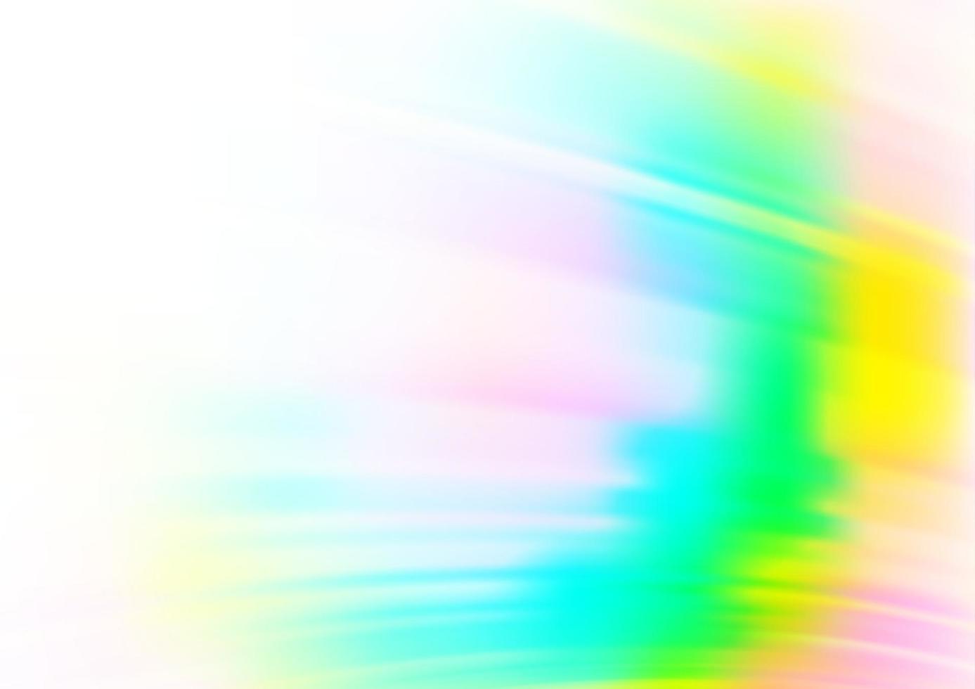 Light Multicolor, Rainbow vector blurred and colored background.