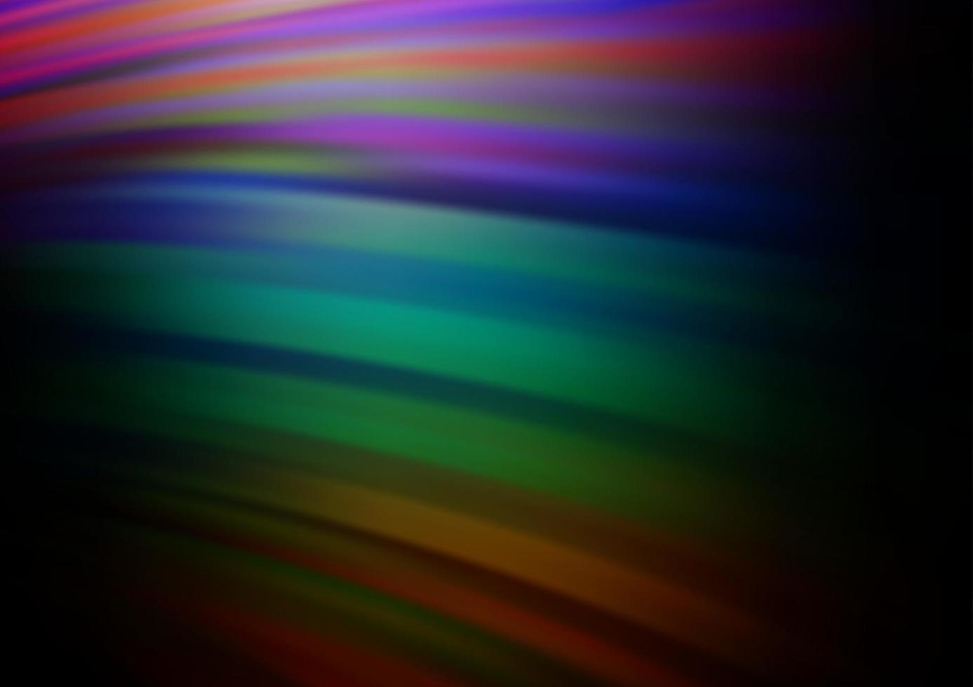 multicolor oscuro, plantilla de vector de arco iris con formas líquidas.