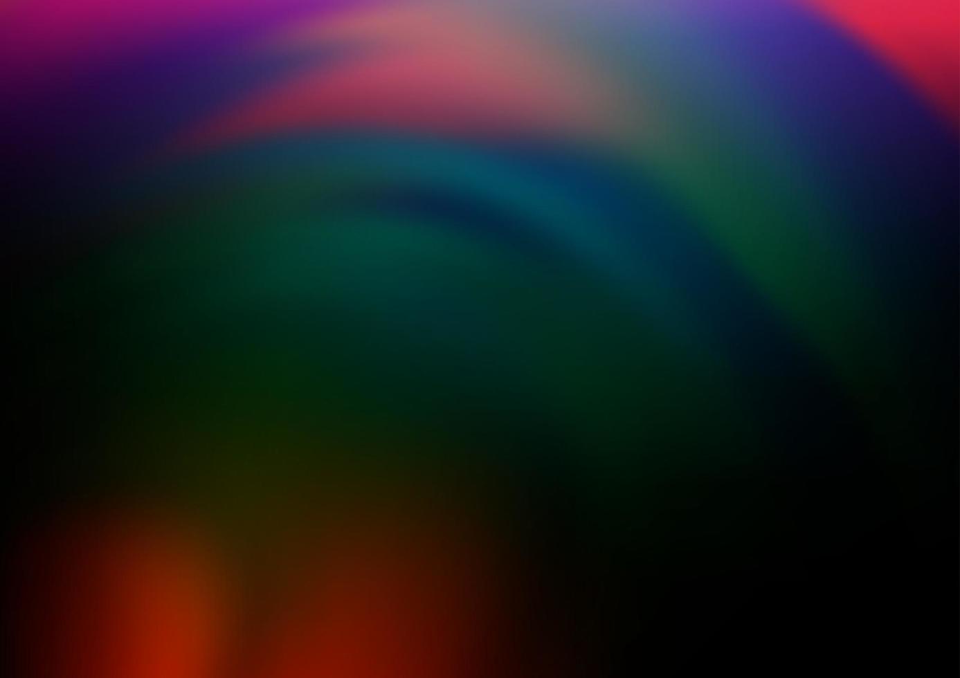 Dark Multicolor, Rainbow vector blurred bright template.