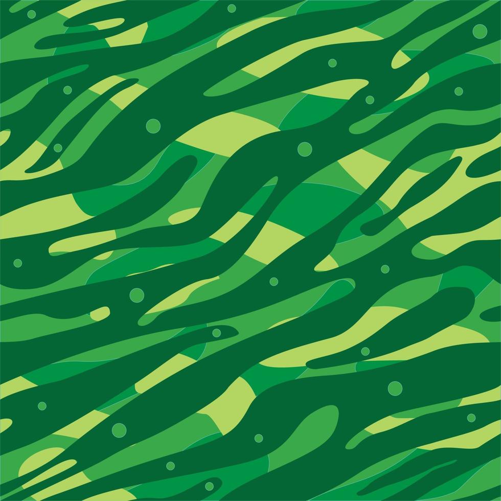 patrón de camuflaje con fondo verde vector