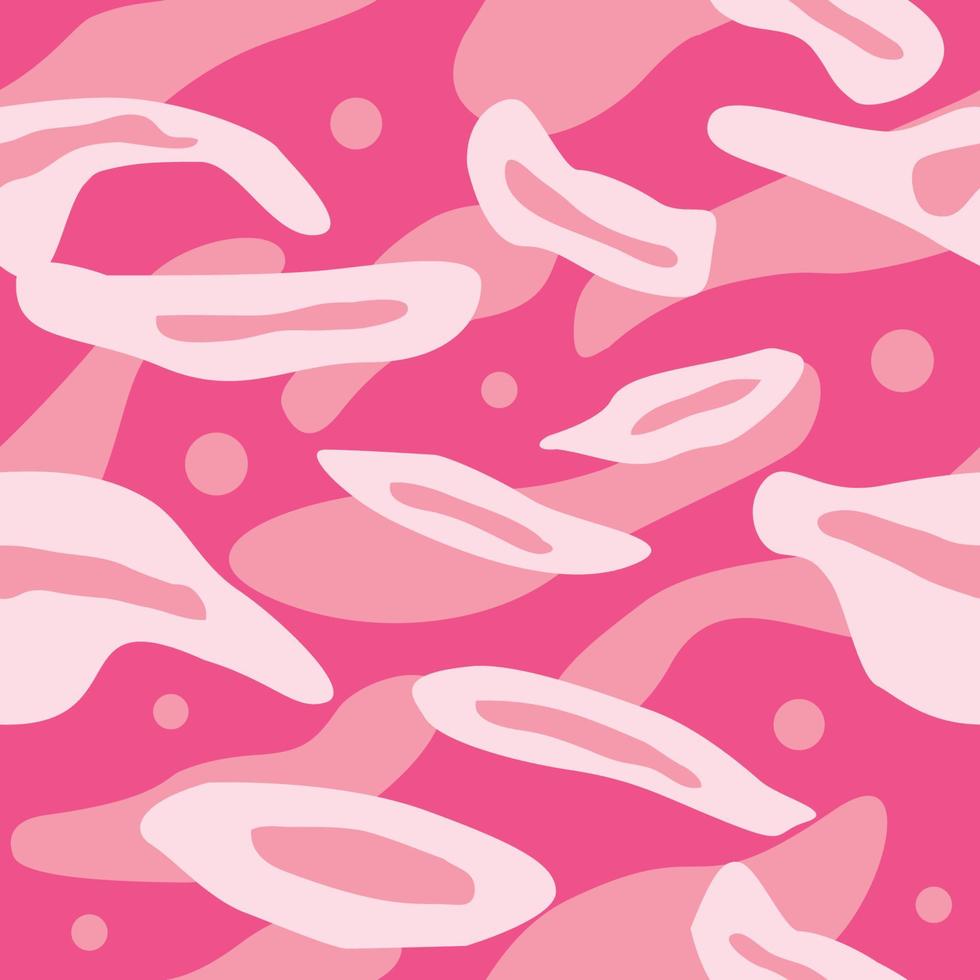 abstract camouflage seamle... light pink background vector
