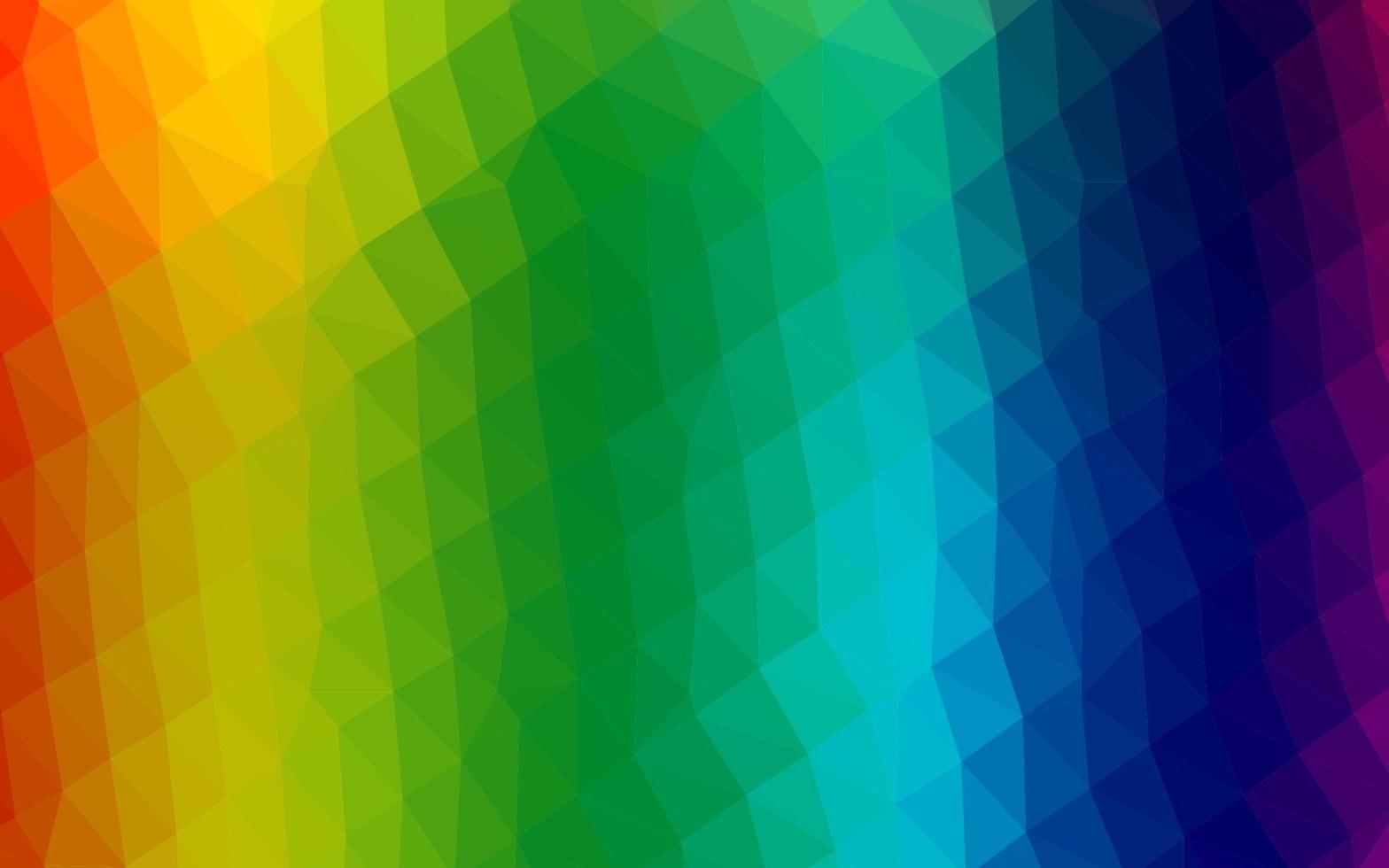 Light Multicolor, Rainbow vector shining triangular background.