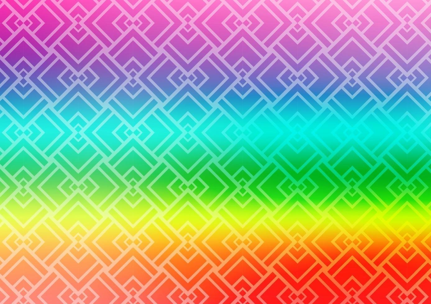 Light Multicolor, Rainbow vector pattern with narrow lines.