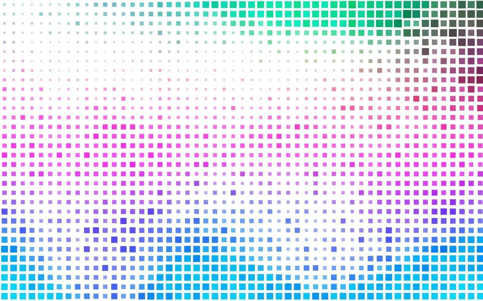 Fondo de vector de arco iris multicolor claro con rectángulos.
