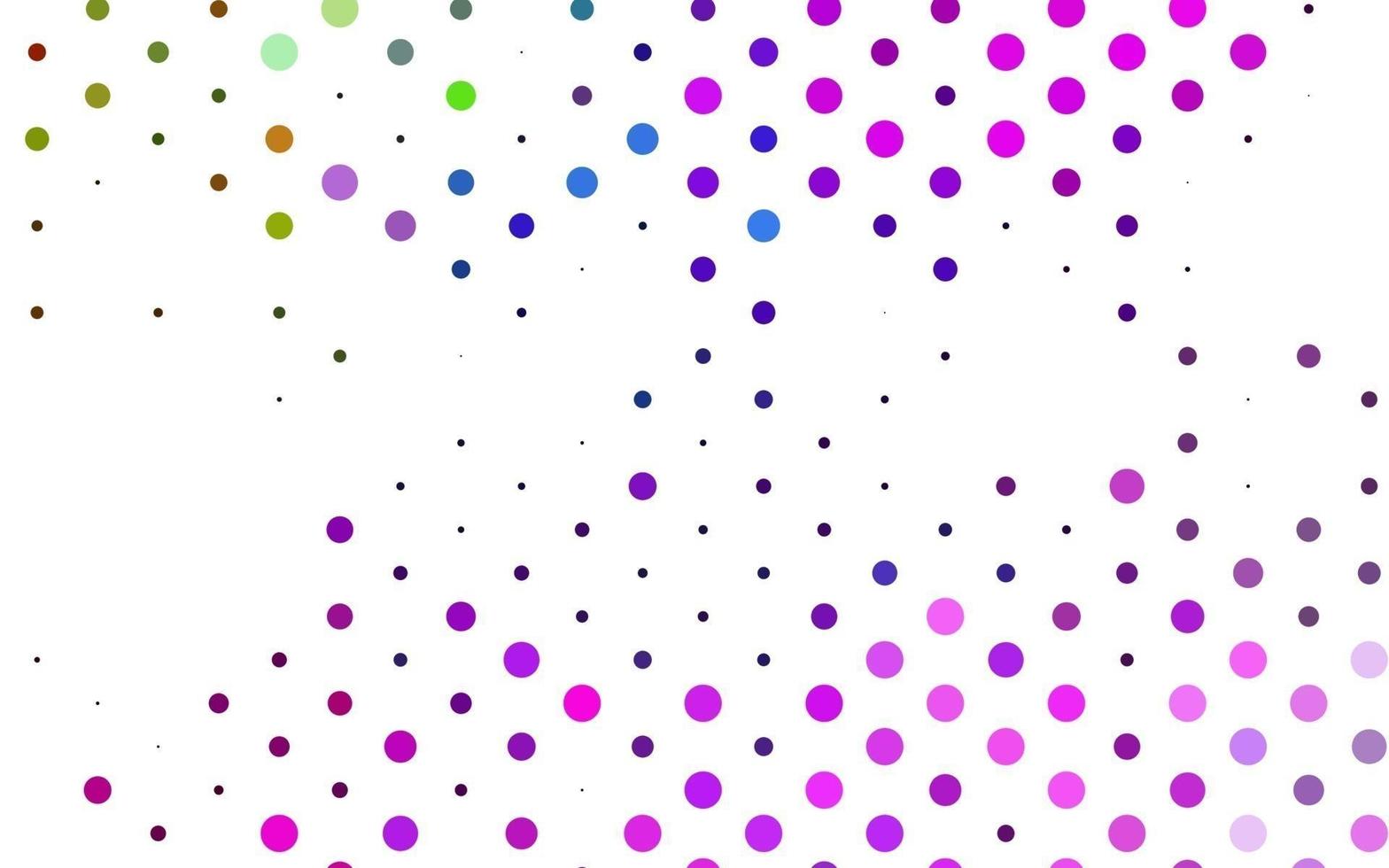 Fondo de vector de arco iris multicolor claro con puntos.