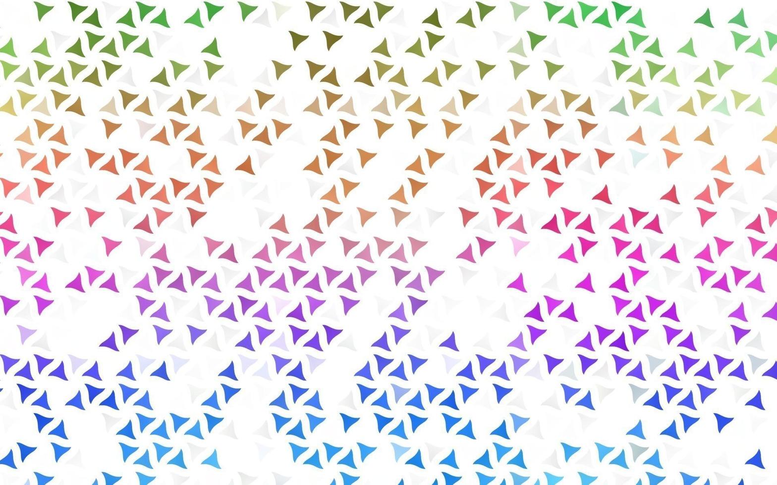 Light Multicolor, Rainbow vector seamless texture in triangular style.