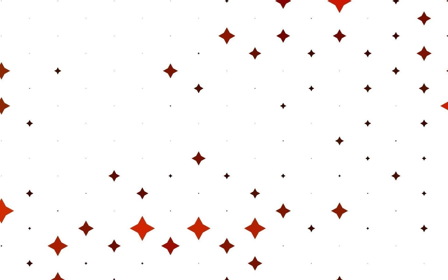 fondo de vector naranja claro con estrellas de colores.