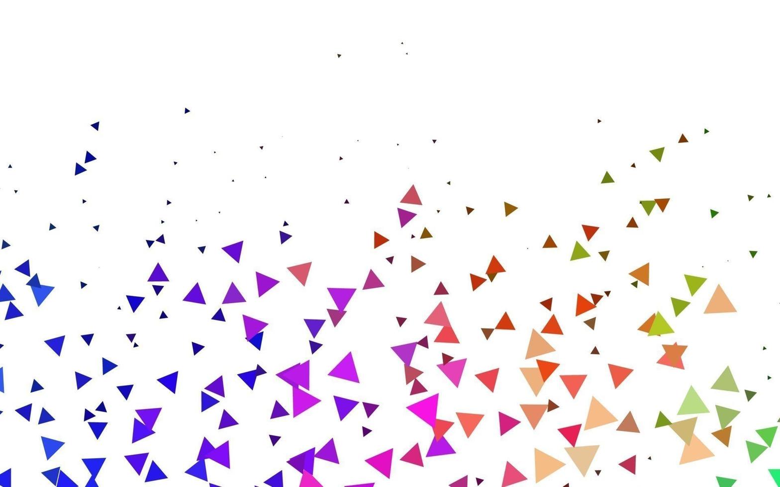 Light Multicolor, Rainbow vector layout with lines, triangles.