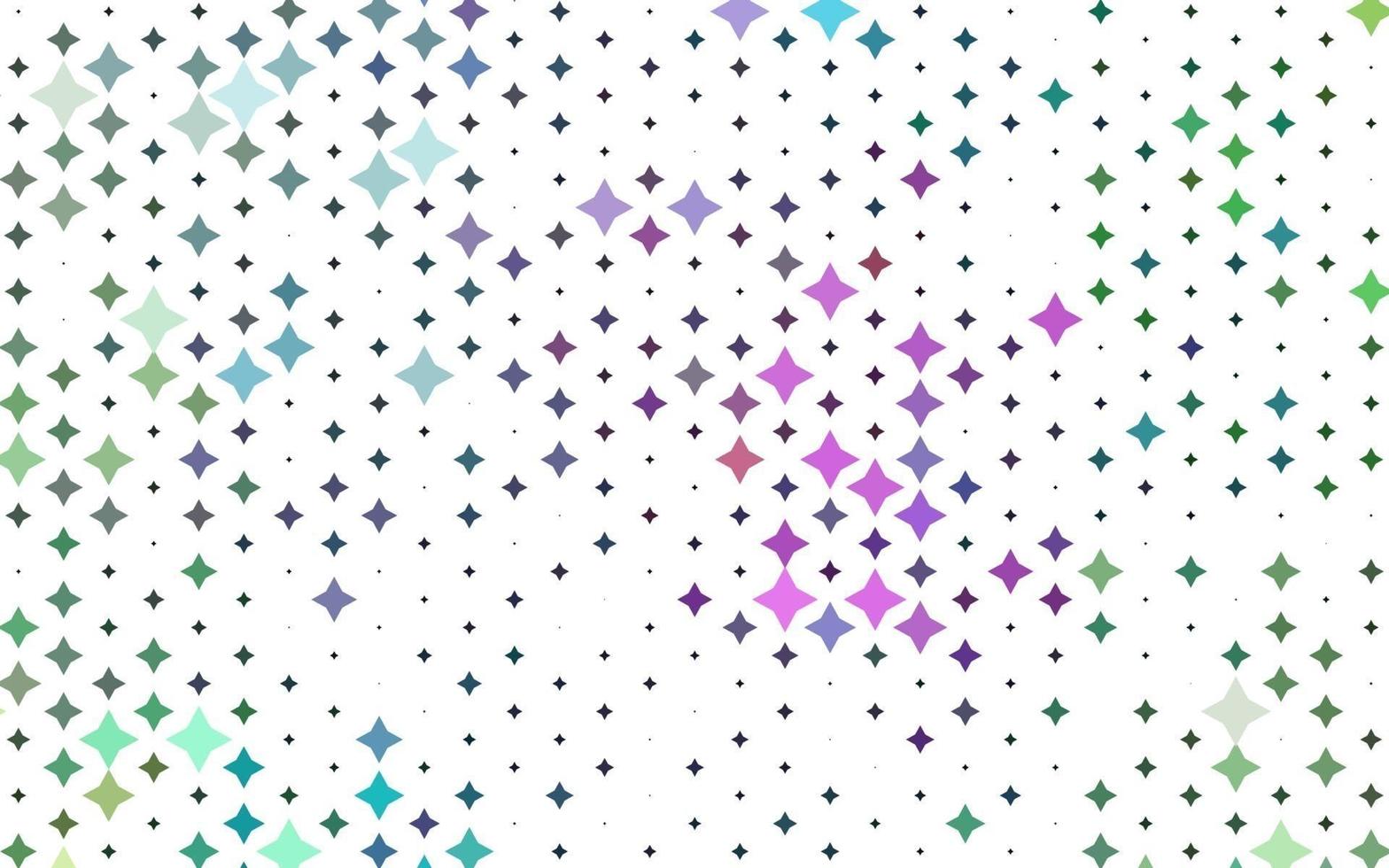 Light Multicolor, Rainbow vector cover with small and big stars.