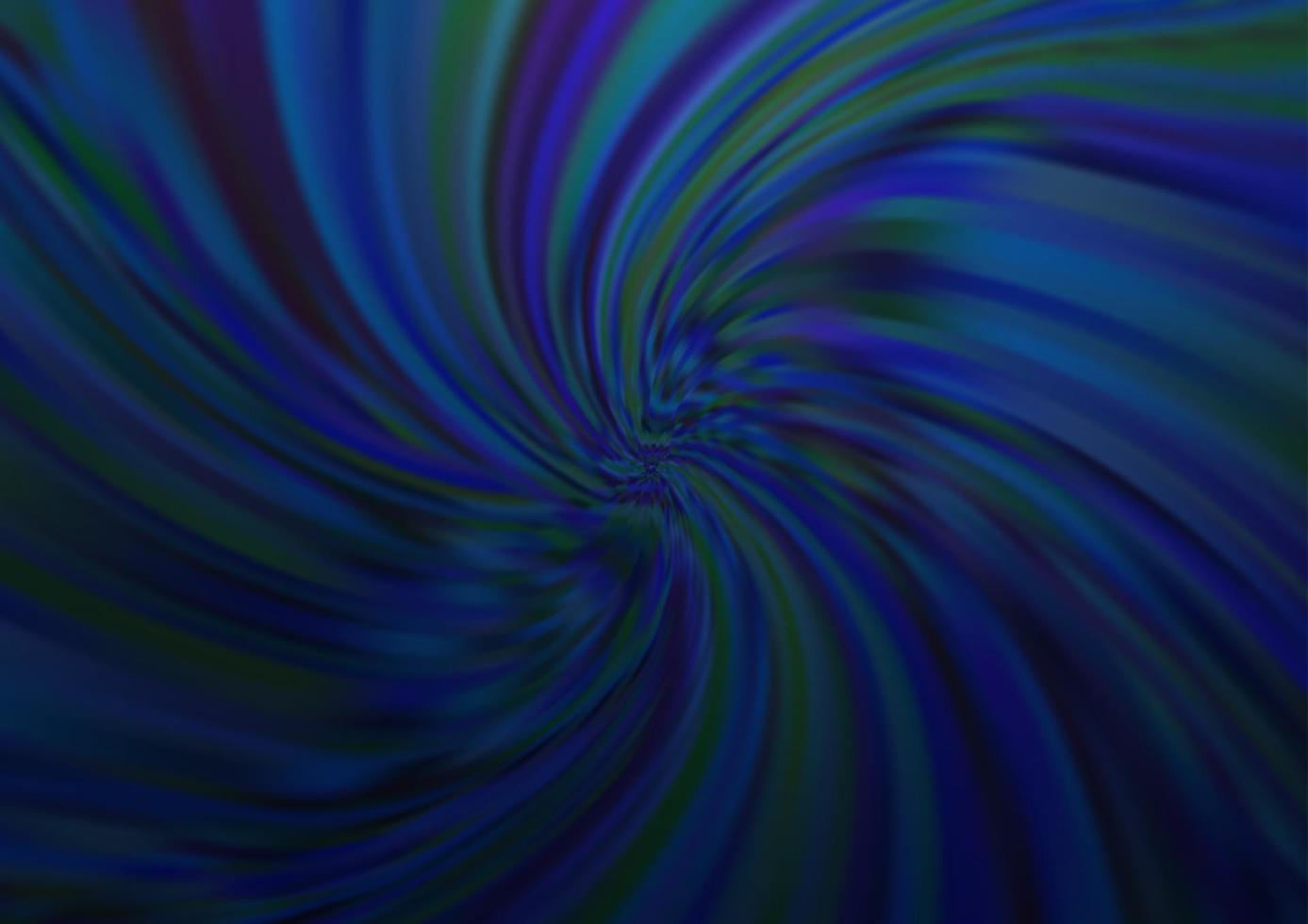 Dark BLUE vector pattern with lines, ovals.