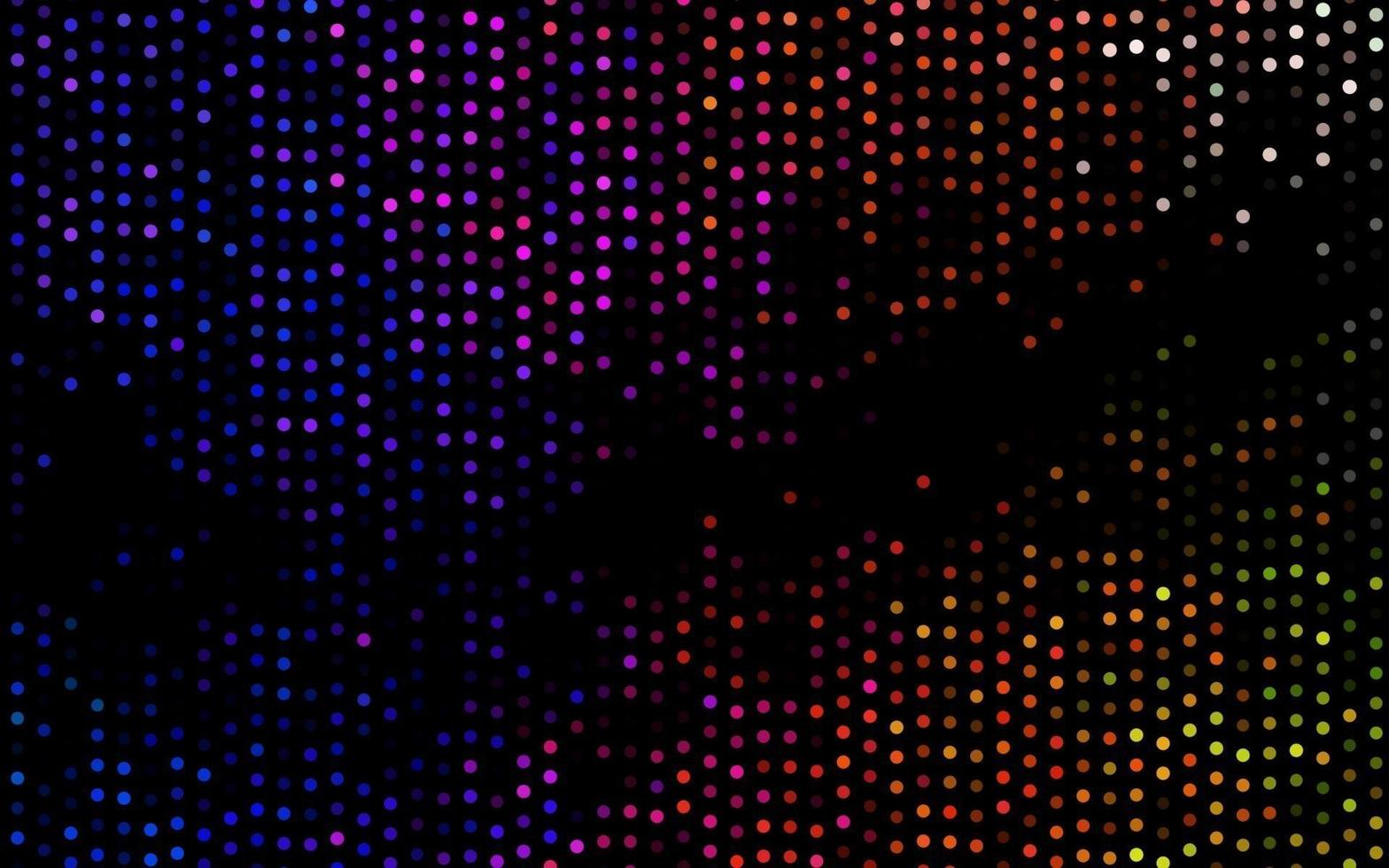 Dark Multicolor, Rainbow vector texture with disks.