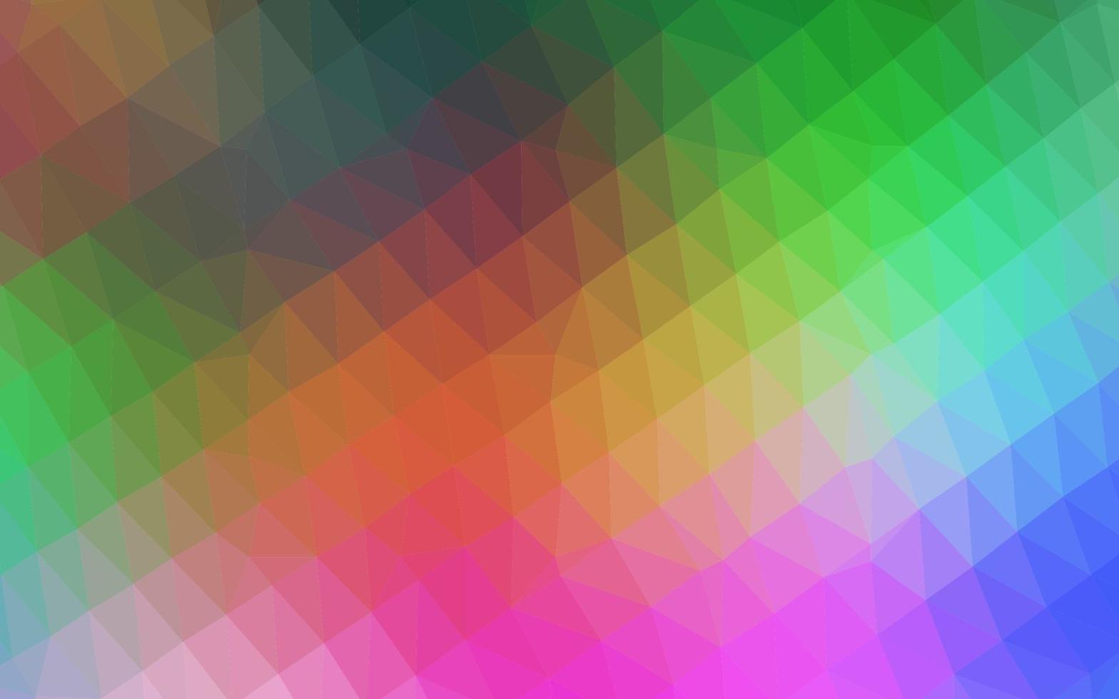 Light Multicolor, Rainbow vector polygon abstract backdrop.