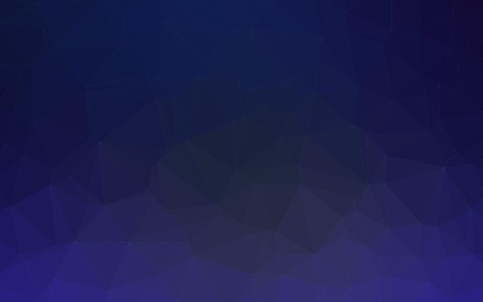 Dark BLUE vector polygon abstract background.