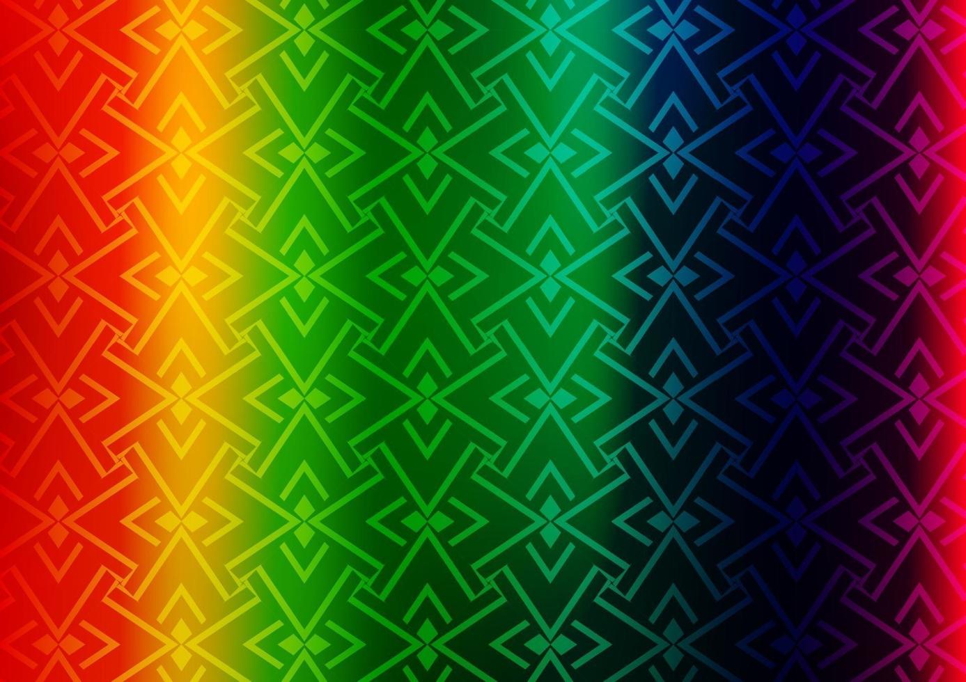 textura de vector de arco iris multicolor claro con líneas de colores.