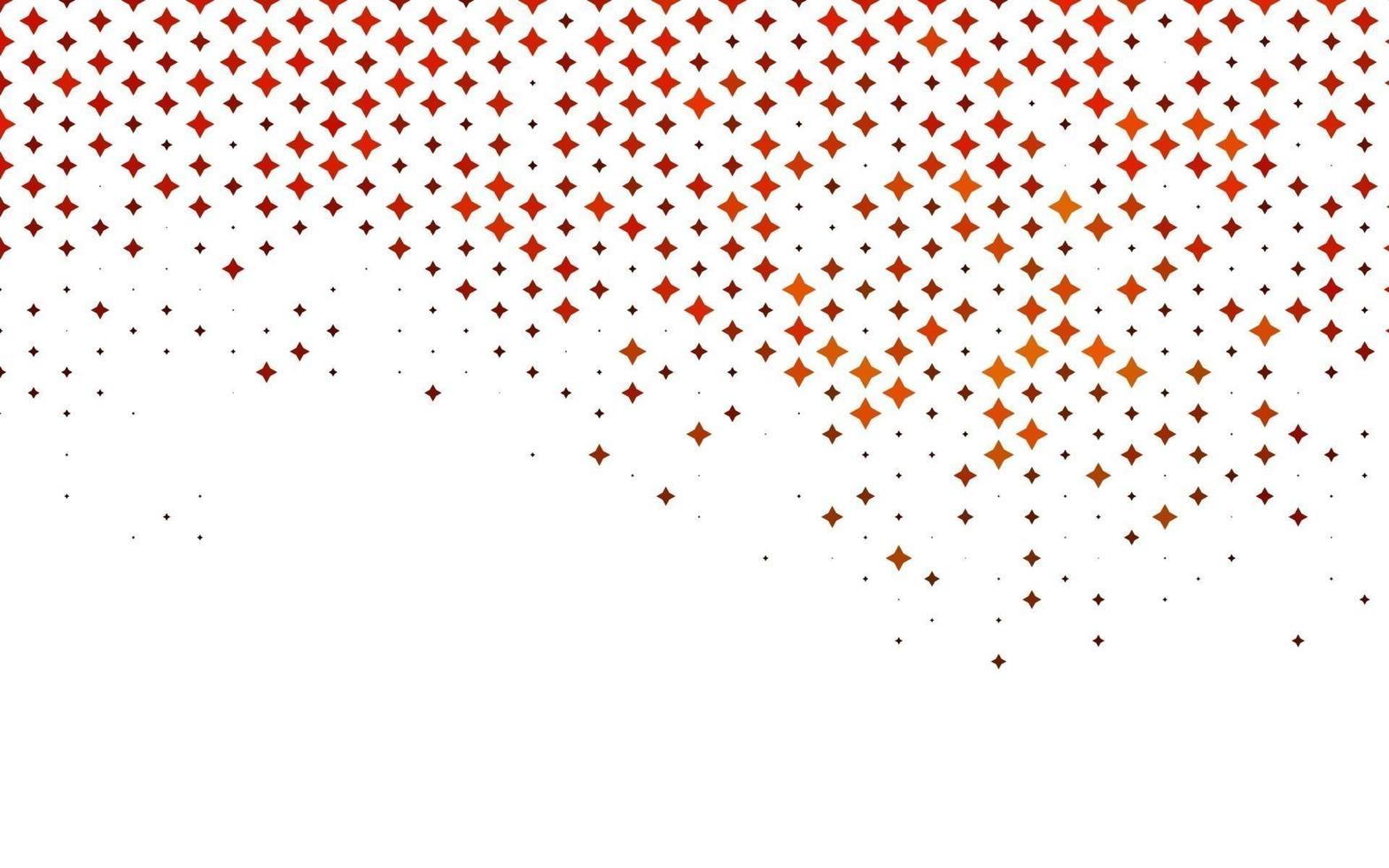 Light Orange vector template with sky stars.