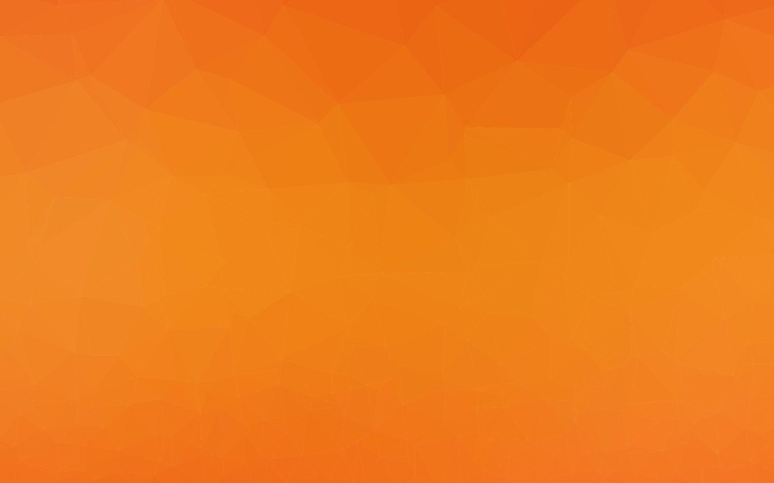 Light Orange vector abstract polygonal texture.