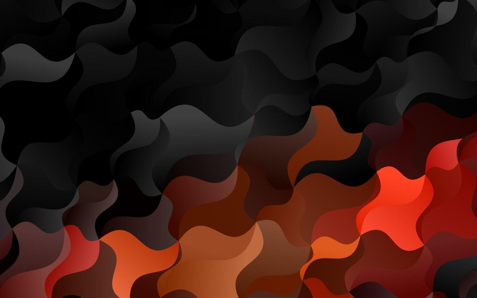 Dark Orange vector template with bent lines.