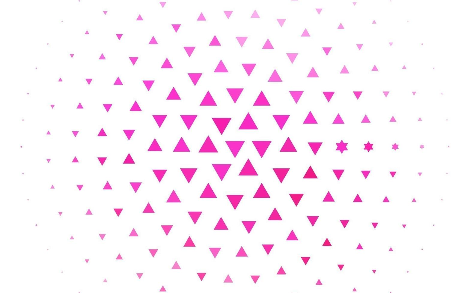 Light Pink vector background with triangles.