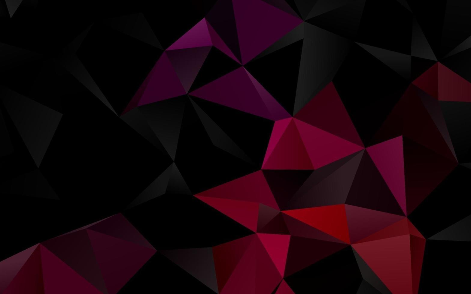 Dark Pink vector abstract mosaic background.