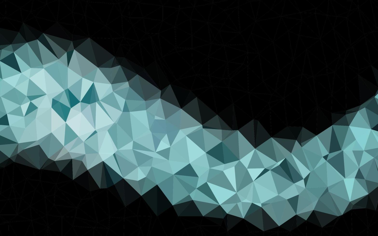 Dark BLUE vector polygonal template.