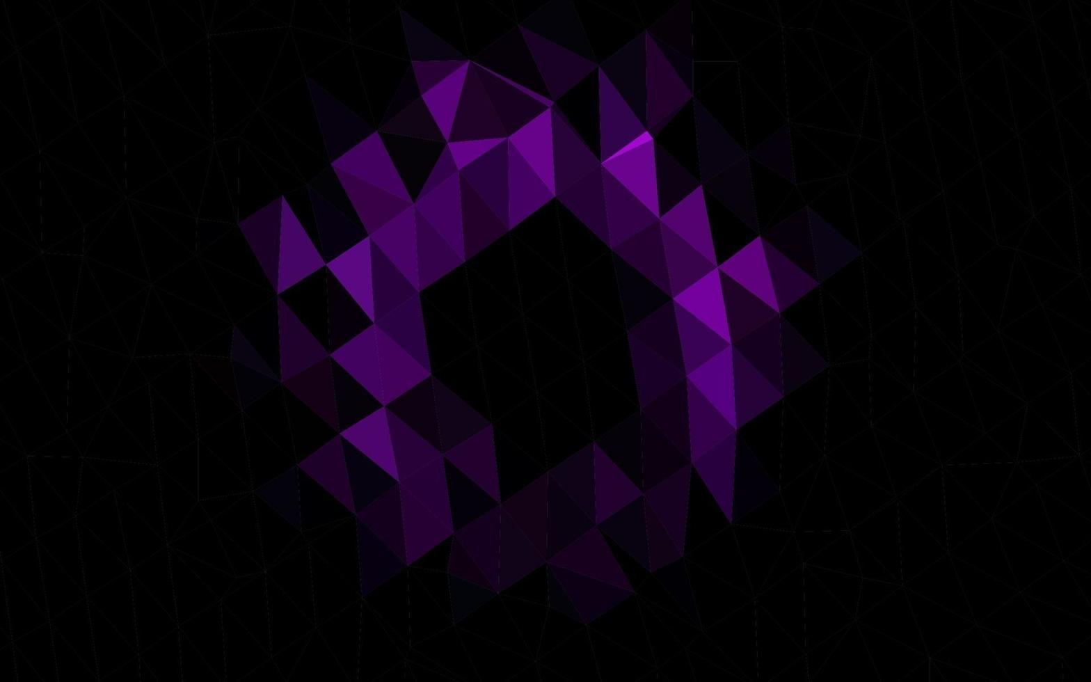 Dark Purple vector low poly texture.