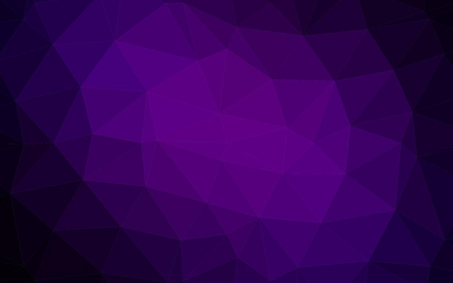 Dark Purple vector triangle mosaic cover.