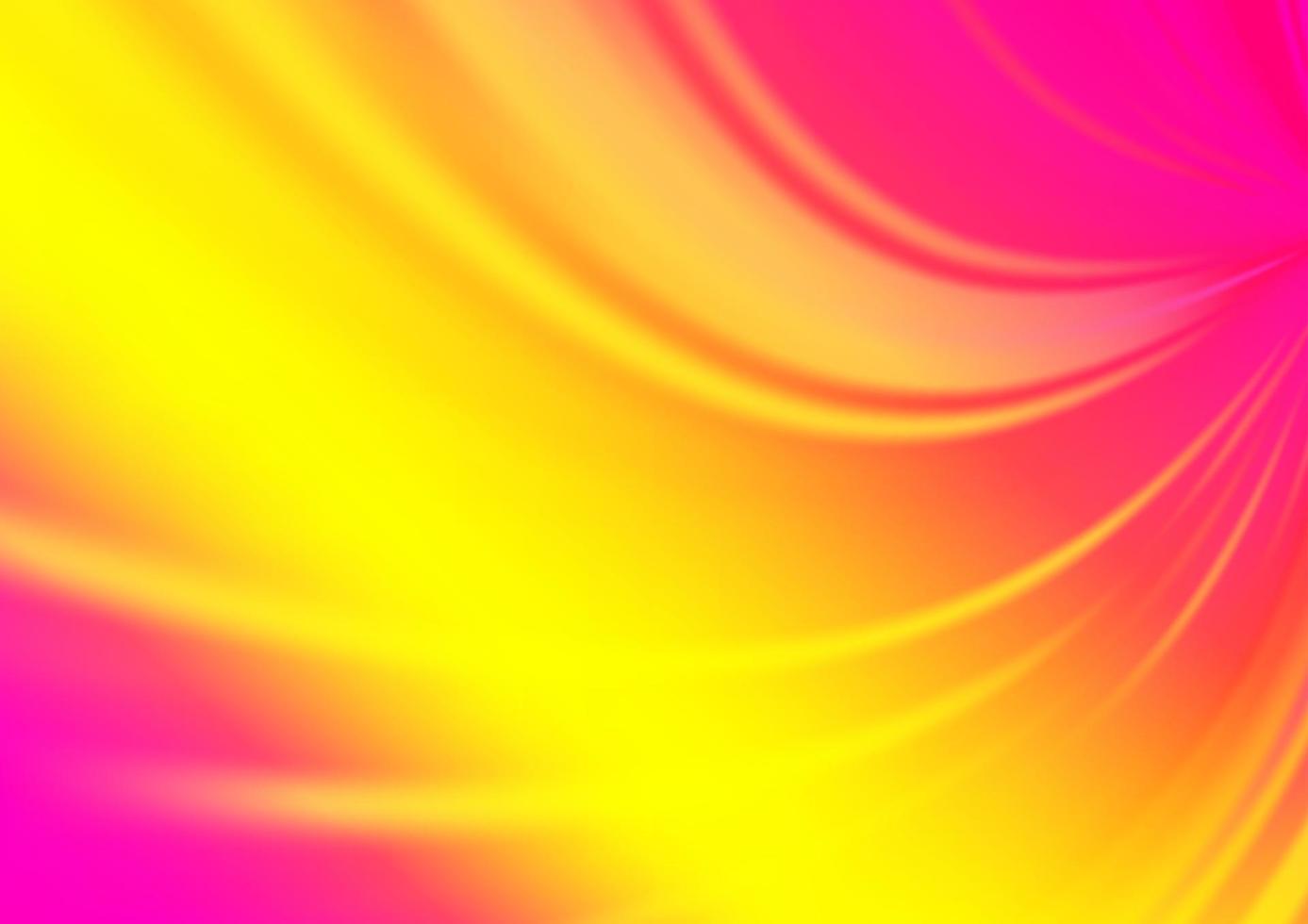Light Pink, Yellow vector blurred and colored background.
