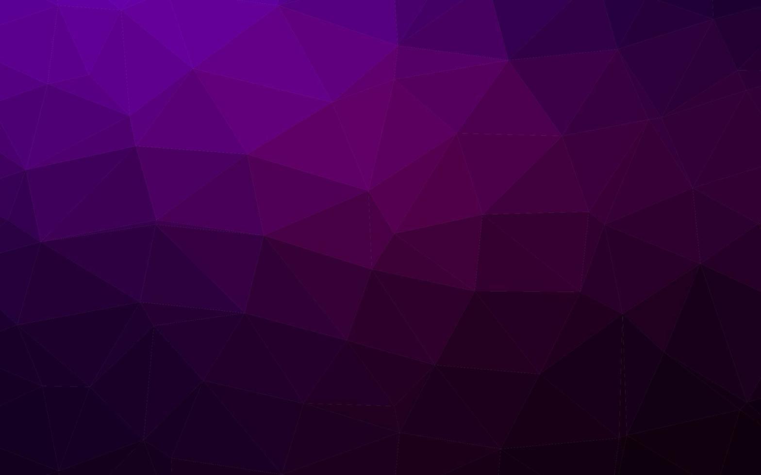 Dark Purple vector polygonal background.