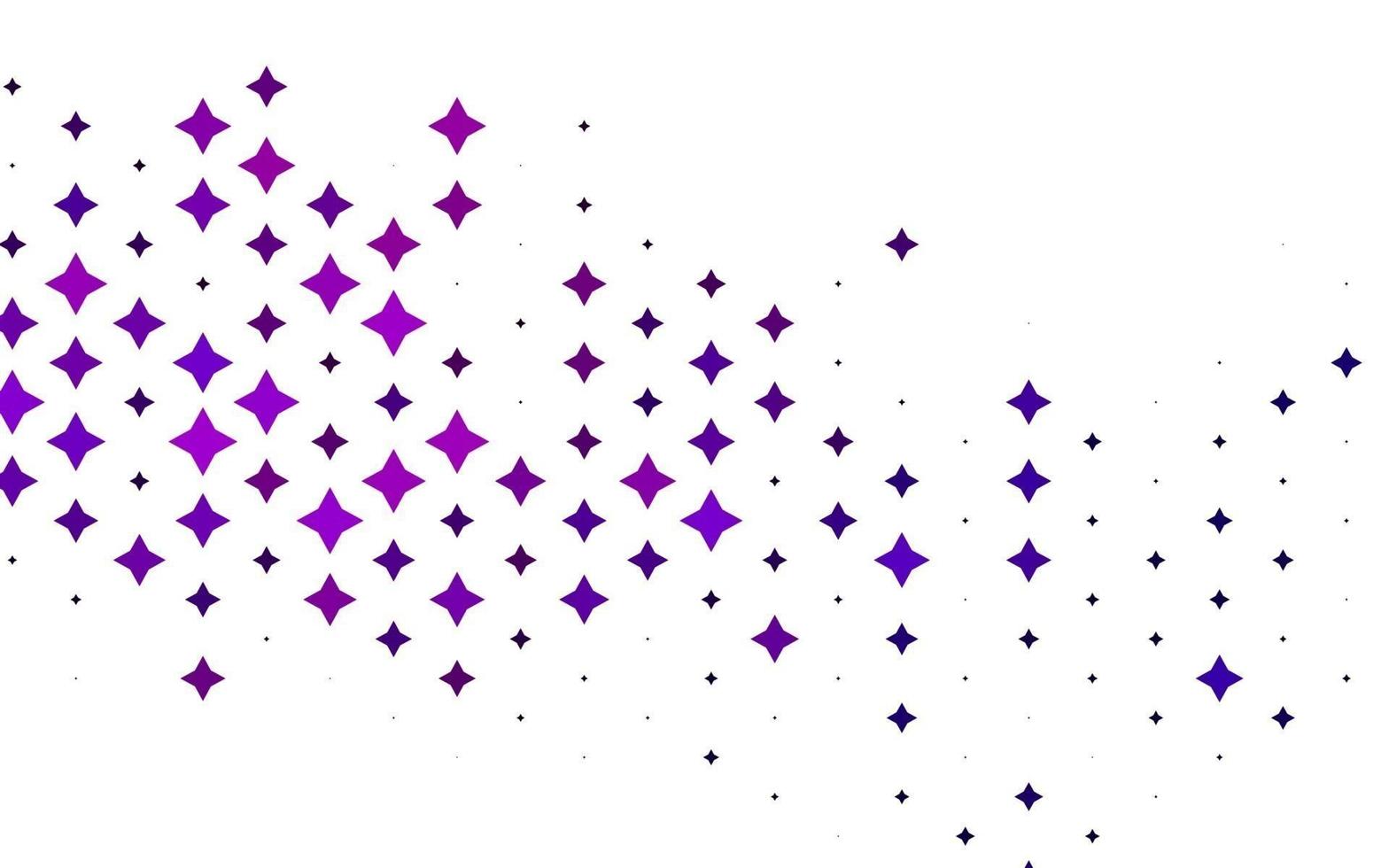 Light Purple vector pattern with christmas stars.