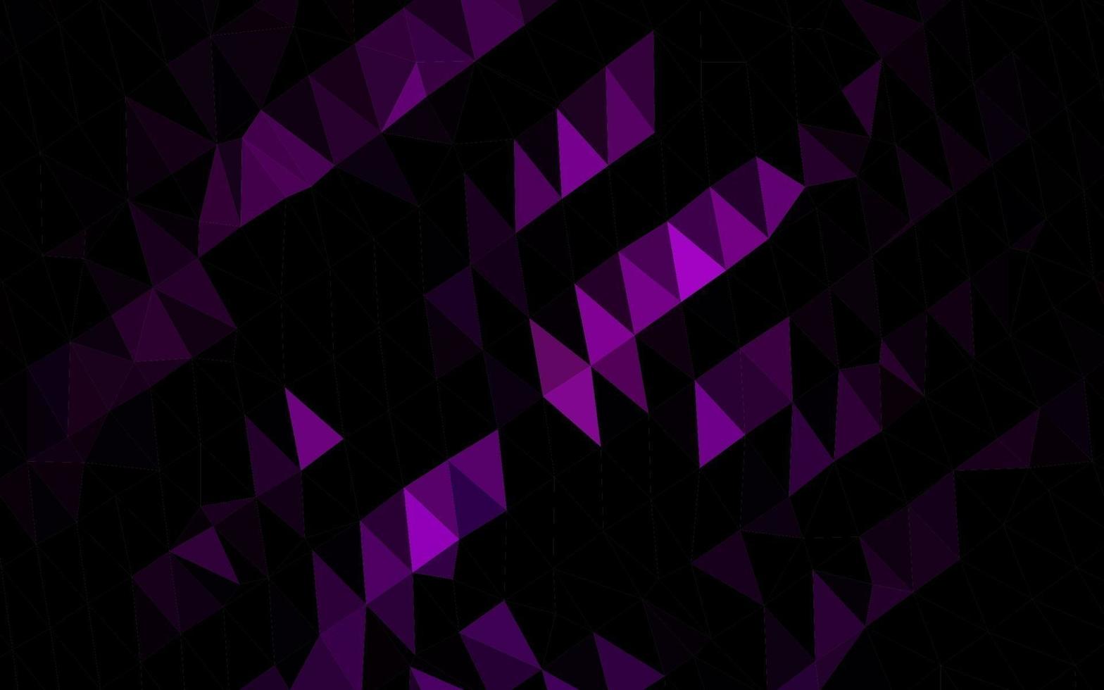 Dark Purple vector triangle mosaic cover.