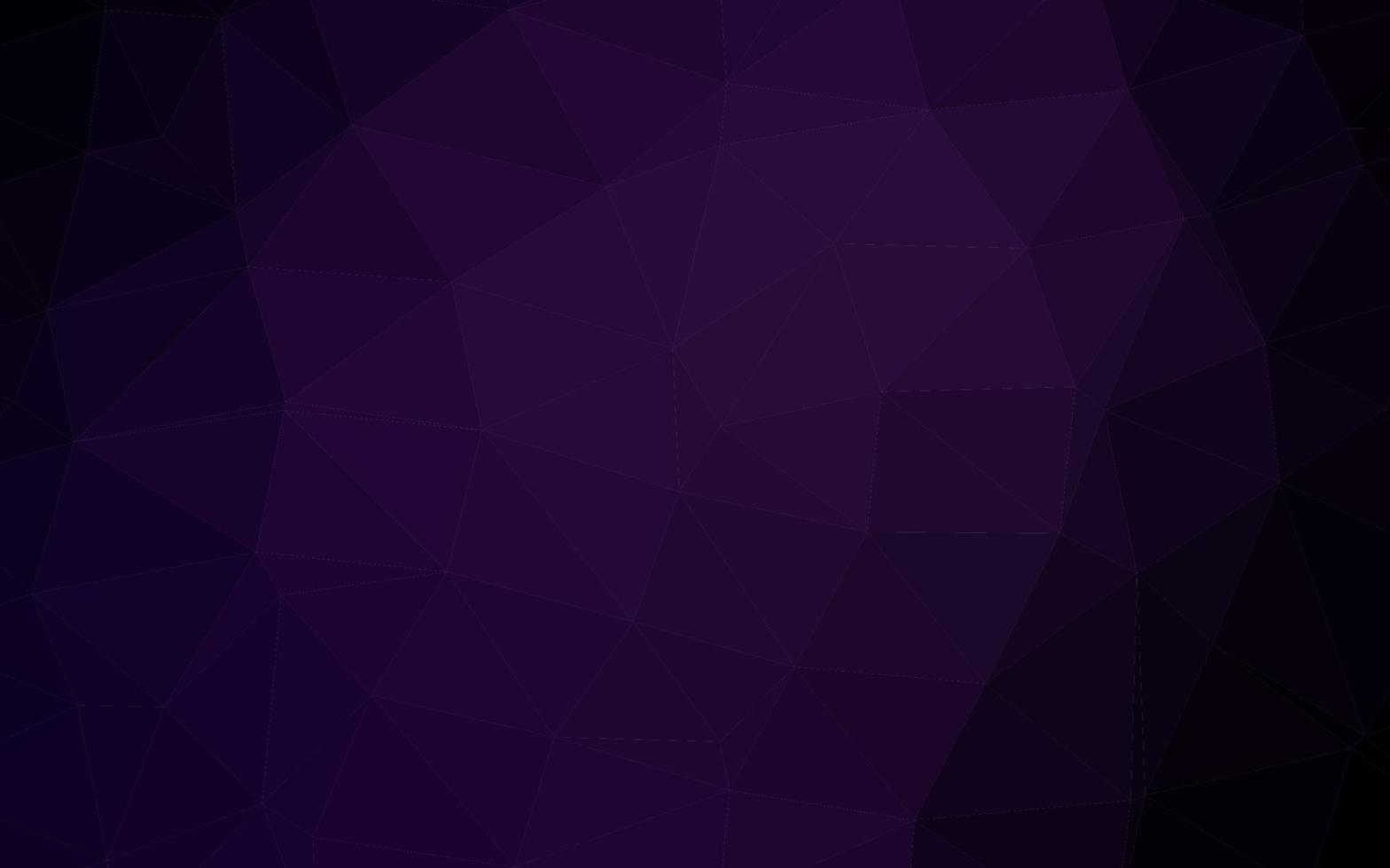 Dark Purple vector polygon abstract background.