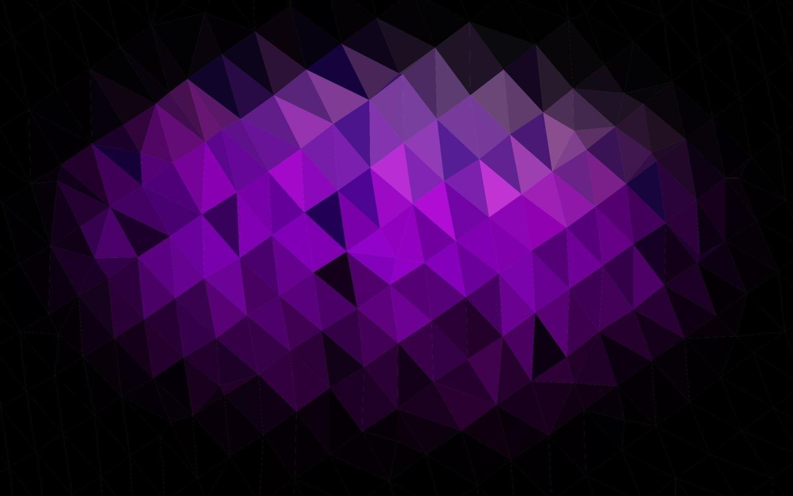 Fondo de mosaico abstracto de vector púrpura oscuro.