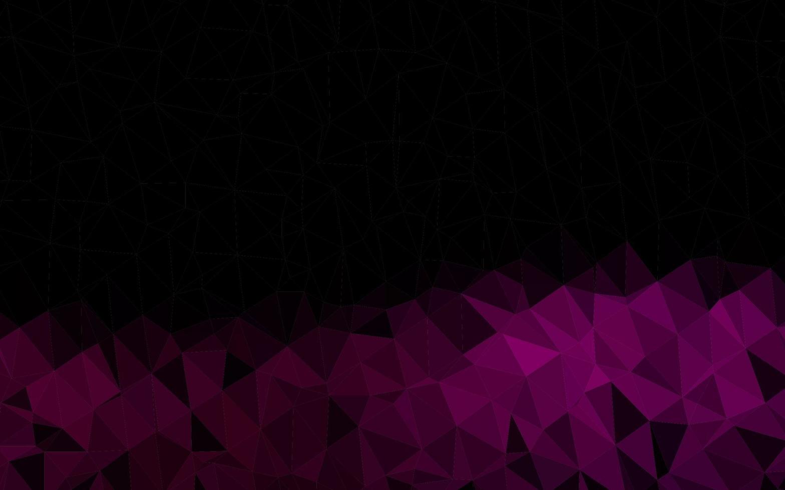 Dark Purple vector shining triangular template.