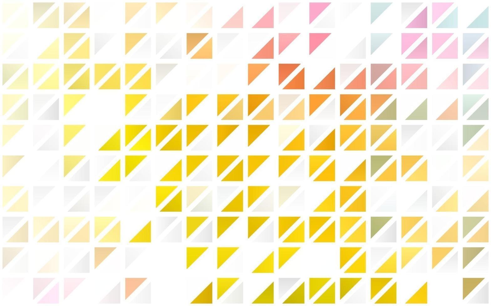 Light Pink, Yellow vector seamless layout with lines, triangles.