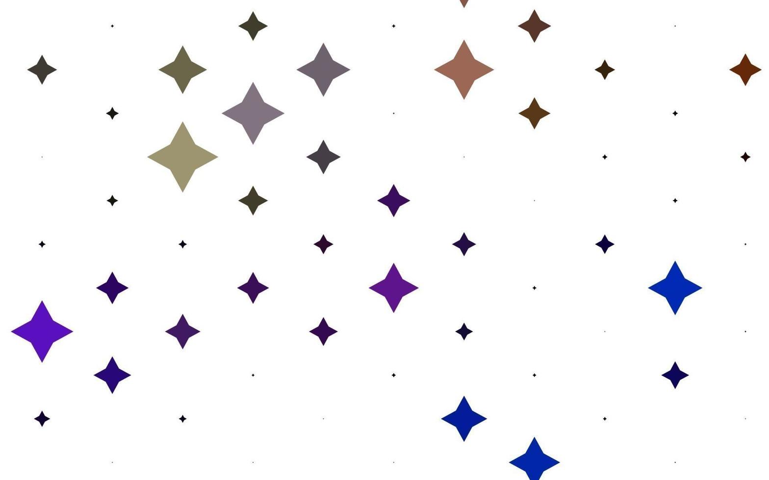 Light Multicolor, Rainbow vector template with sky stars.