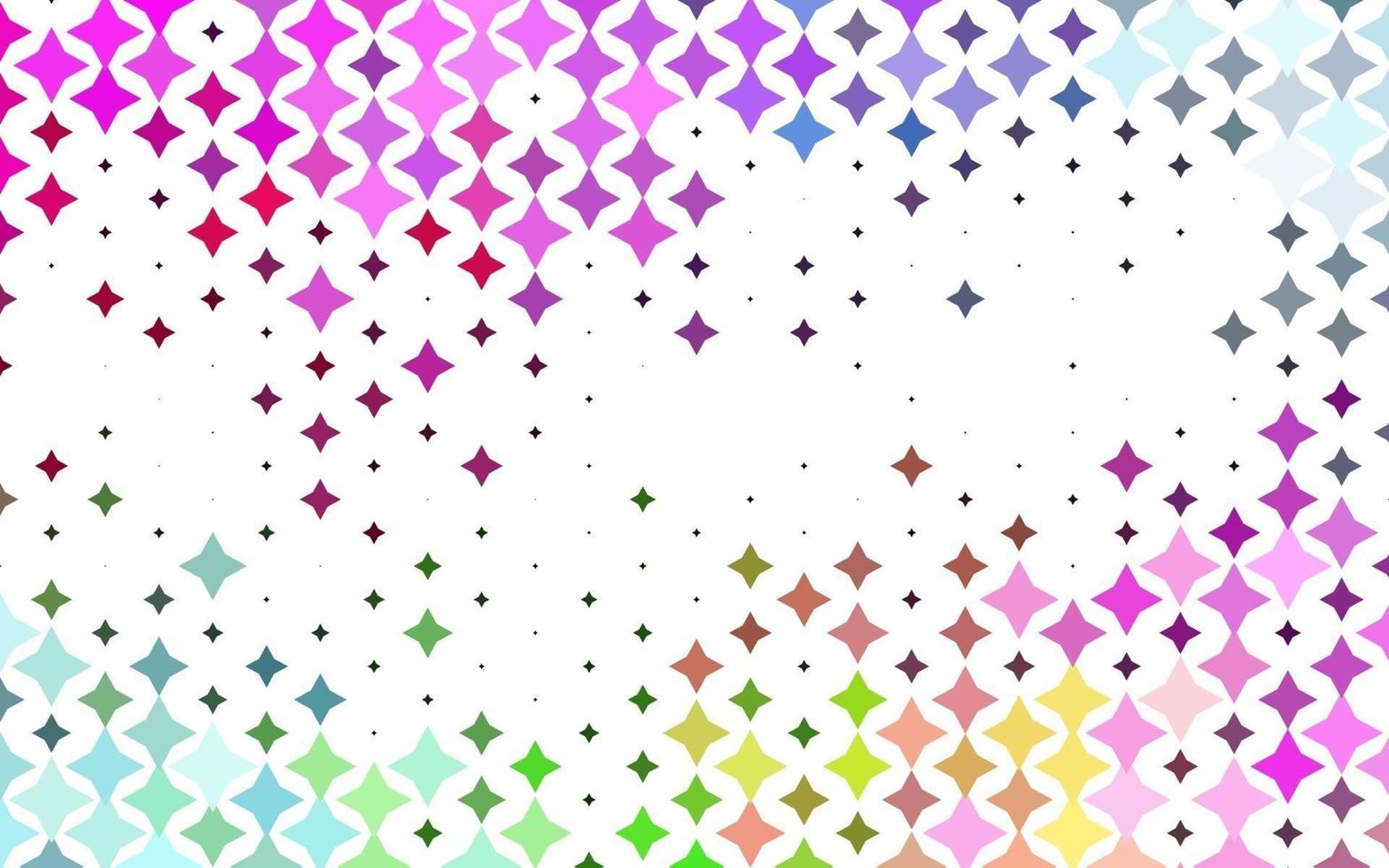 Light Multicolor, Rainbow vector texture with beautiful stars.