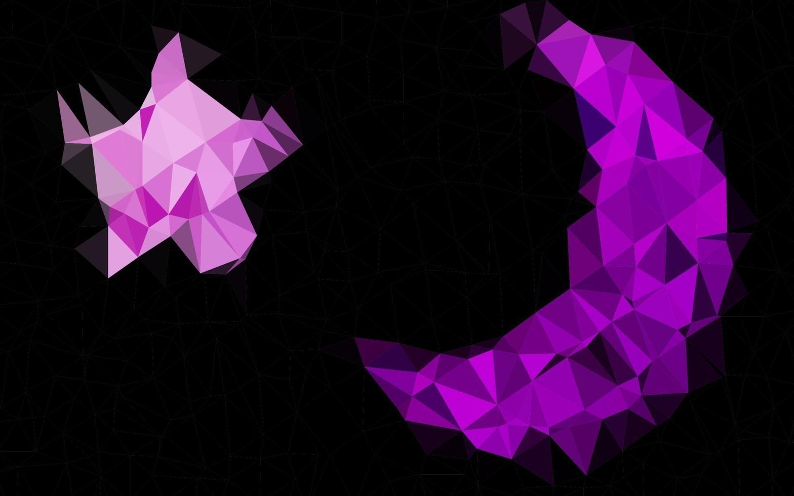 Light Purple vector abstract polygonal texture.