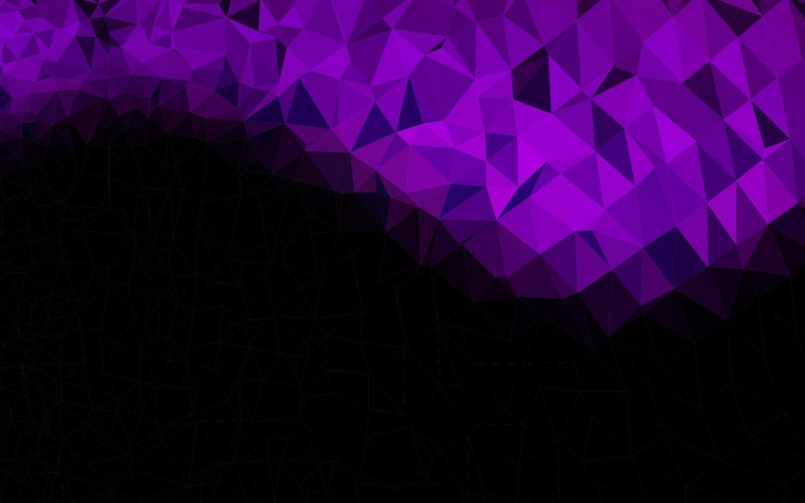 Dark Purple vector low poly layout.