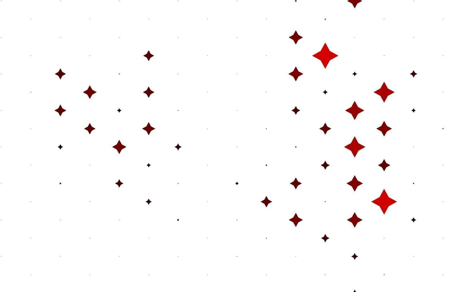 diseño de vector rojo claro con estrellas brillantes.