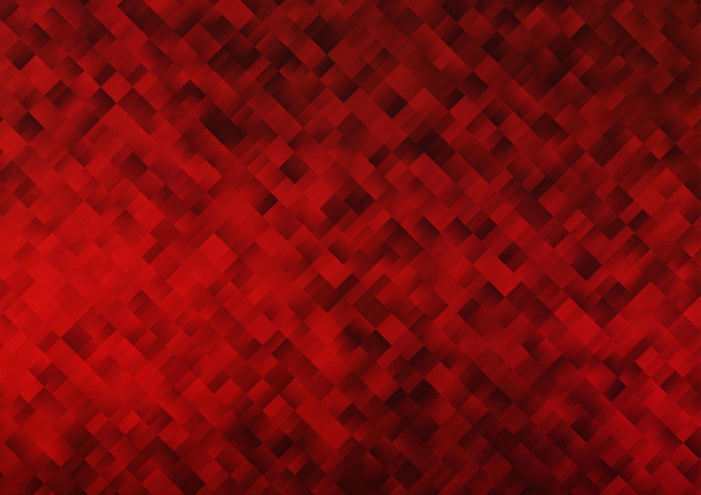 Telón de fondo de vector rojo claro con rectángulos, cuadrados.