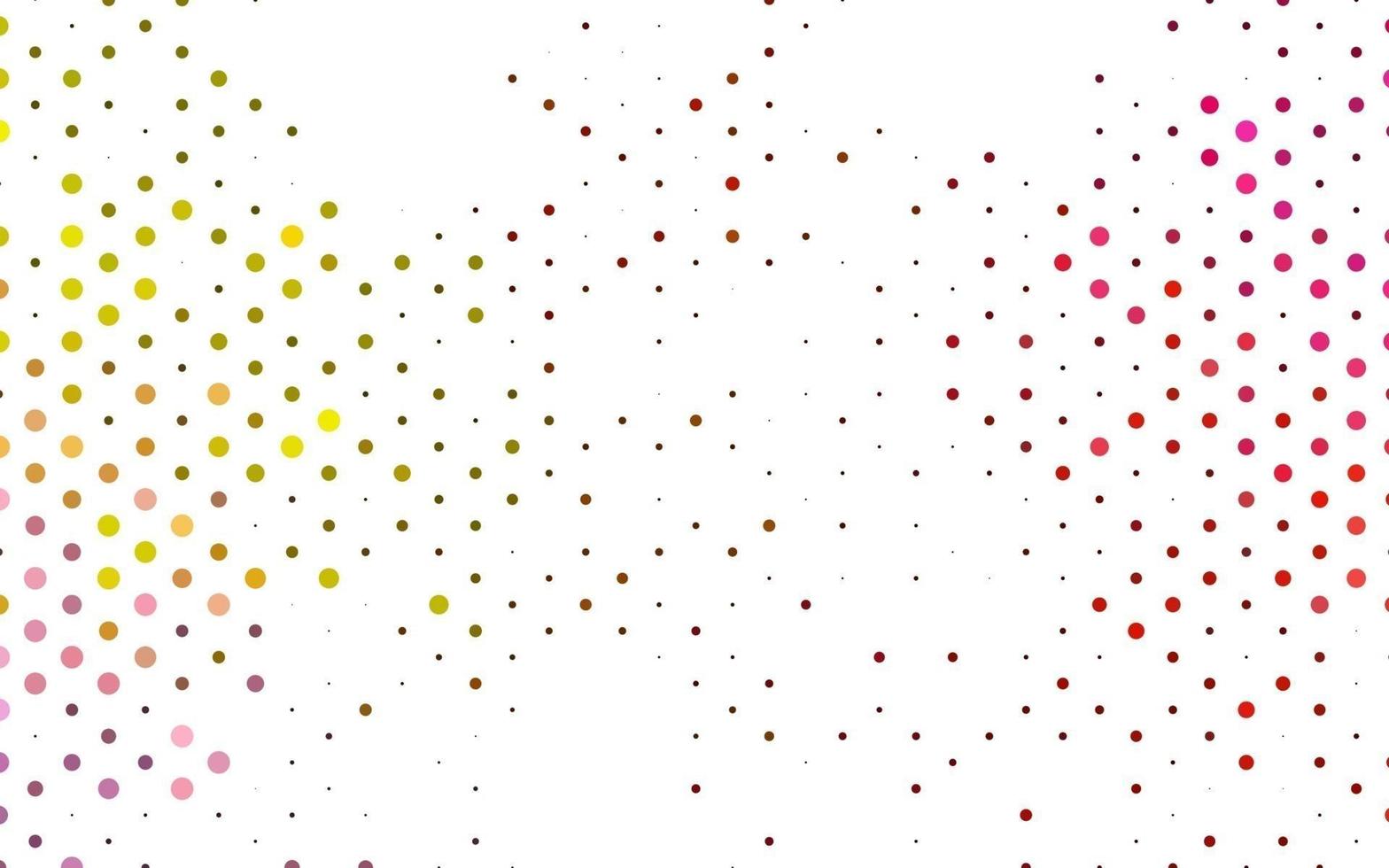 Light Red, Yellow vector cover with spots.