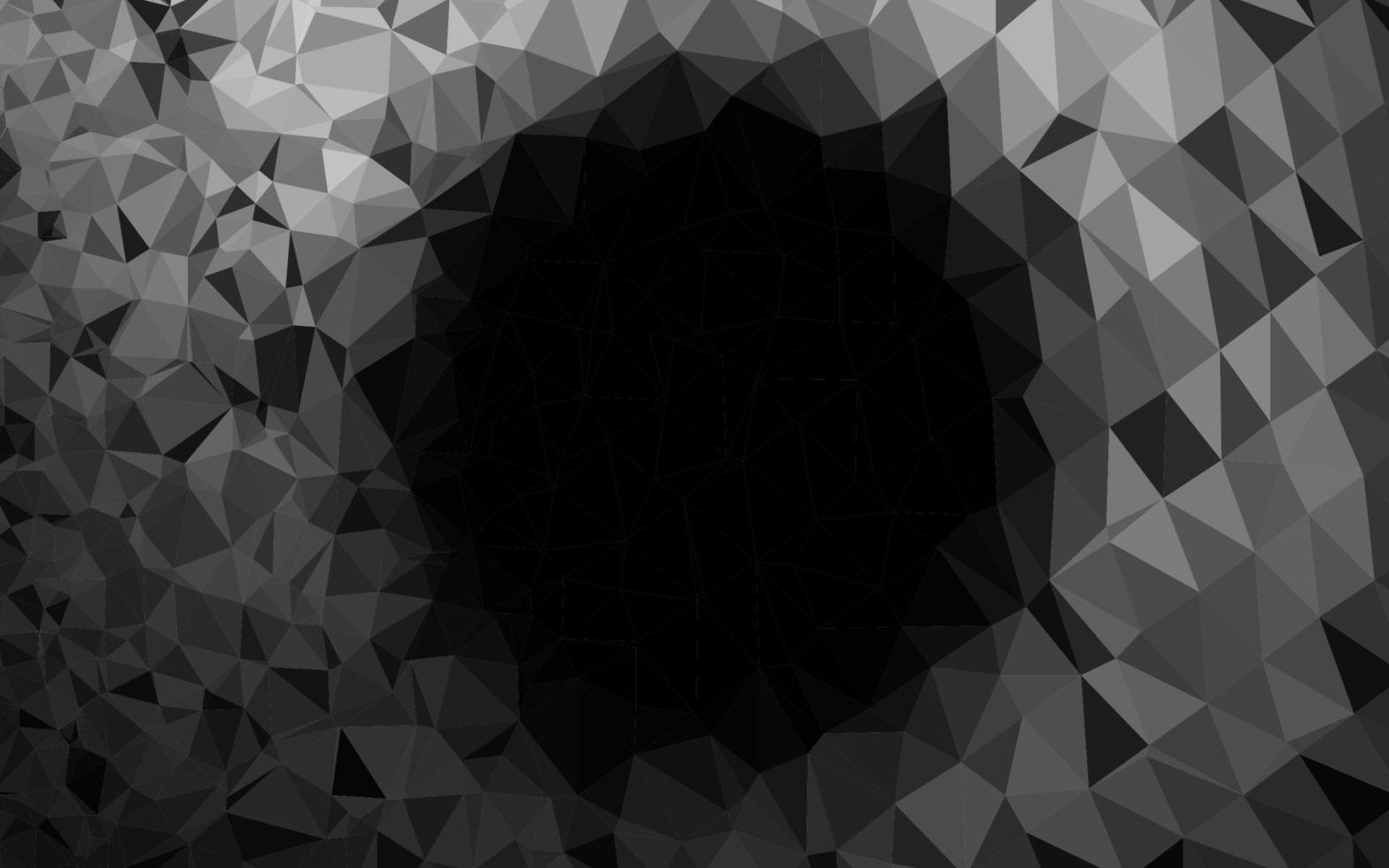 Dark Silver, Gray vector triangle mosaic cover.