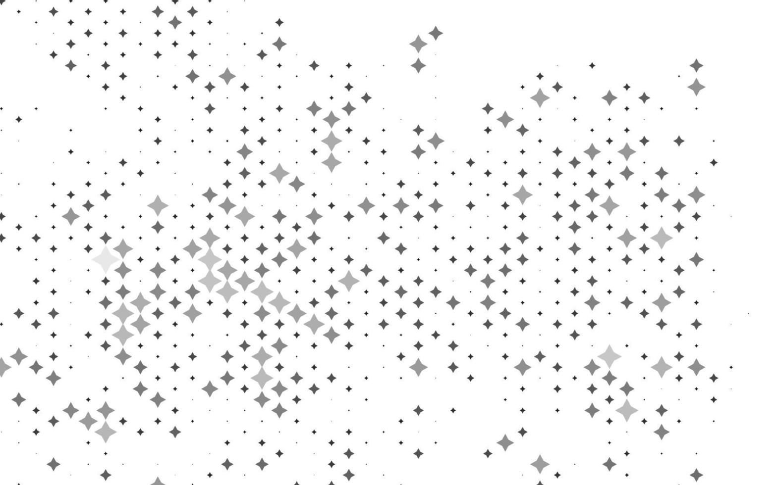 Fondo de vector gris plateado claro con estrellas de colores.